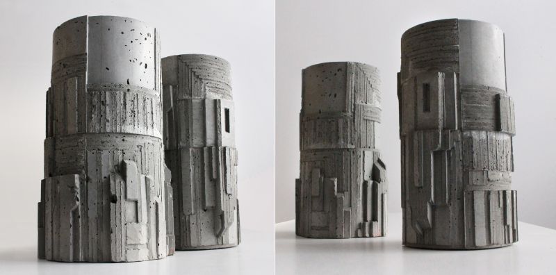 David Umemoto designs Brutalism inspired concrete vase for Larose Paris