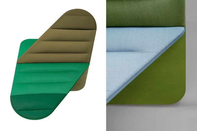 Daydream by Joynout designs is x-shaped lounge chair 