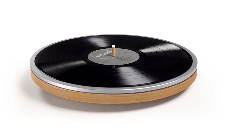 Miniot’s Wheel turntable hides tonearm under the record 