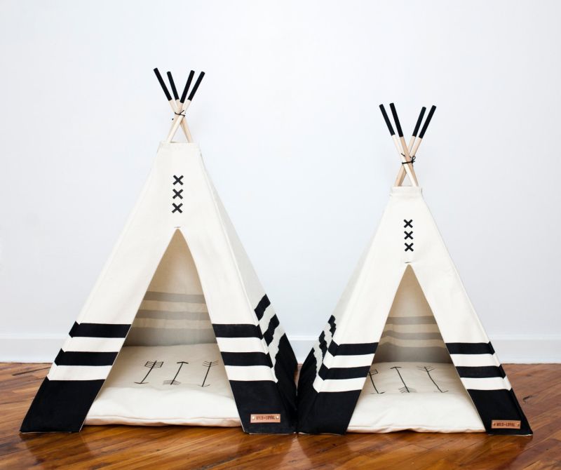 Modern pet teepee by Wild and Loyal is a unique gift for pet lovers