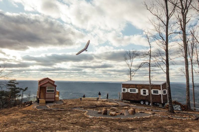 This Tiny House Rental in Tennessee Overlooks Lookout Valley