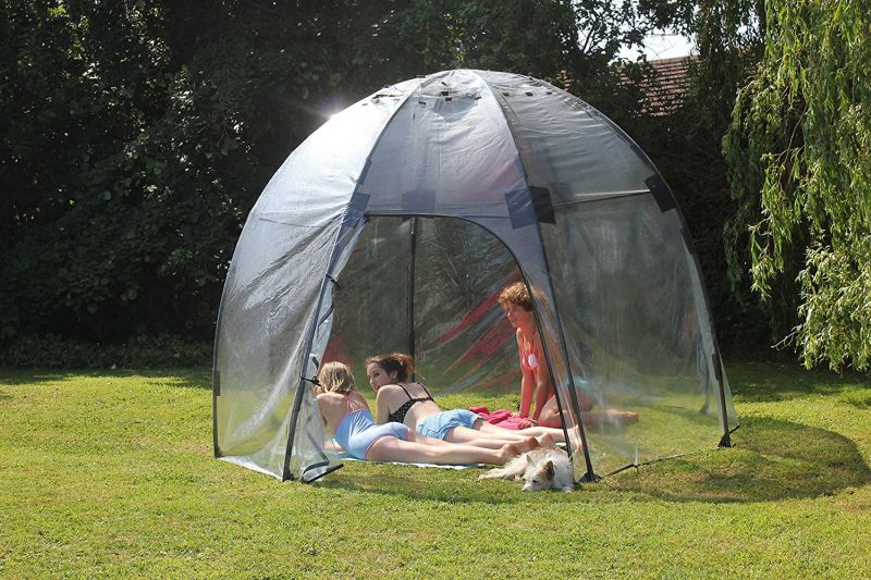 Haxnicks’ Sunbubble backyard greenhouse doubles as lil’ chill pod 