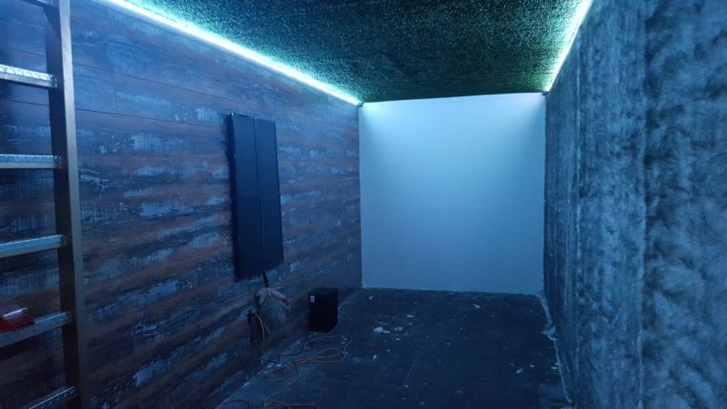 Man transforms shipping container into an underground party bunker 