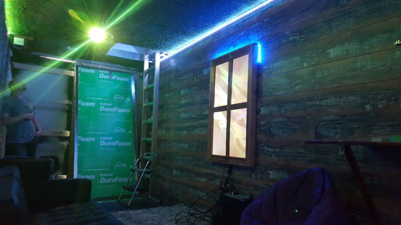 Shipping Container Transformed into Underground Party Bunker - DIY