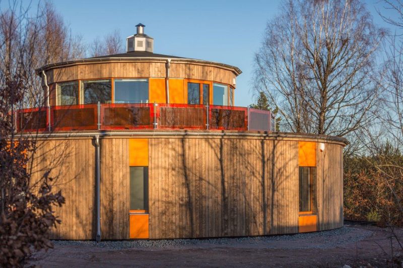 Villa Circuitus is first circular passive house of Sweden 