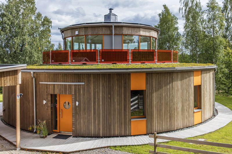 Villa Circuitus is first circular passive house of Sweden 