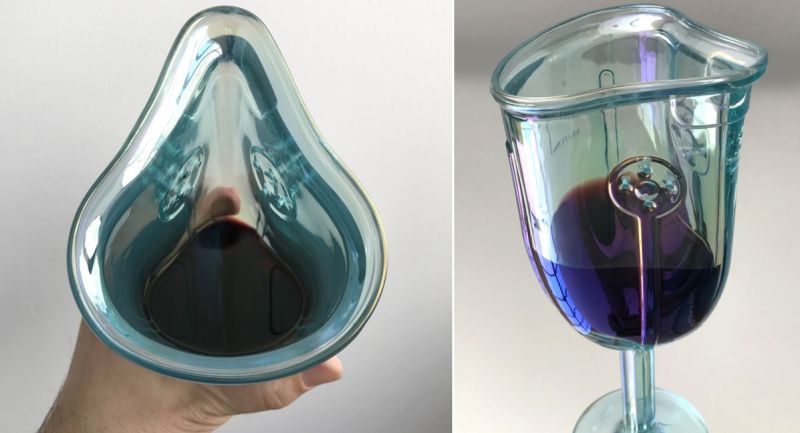 Wine Glass Mask by James Piatt