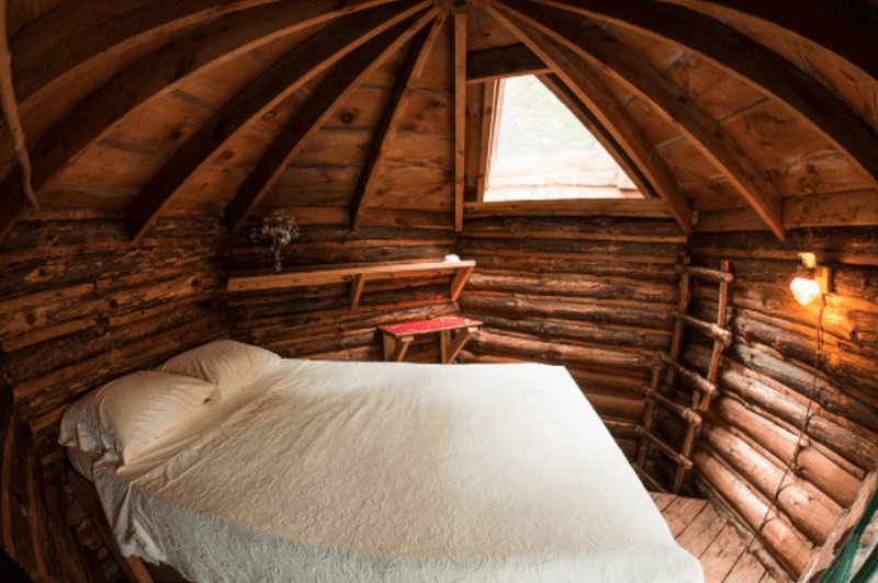 log cabin in bolton, vermont