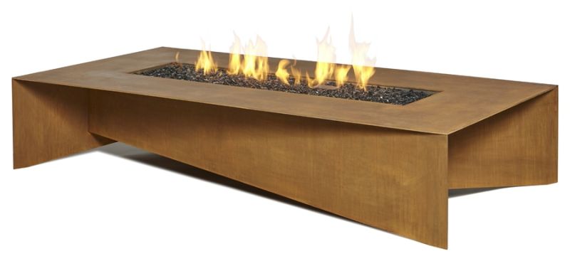 Fold outdoor fire table by Paloform 