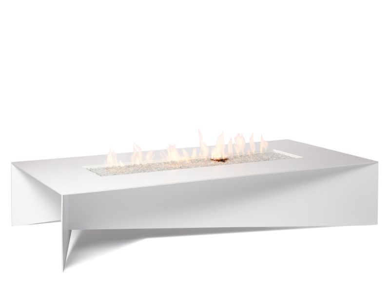 Fold outdoor fire table by Paloform 