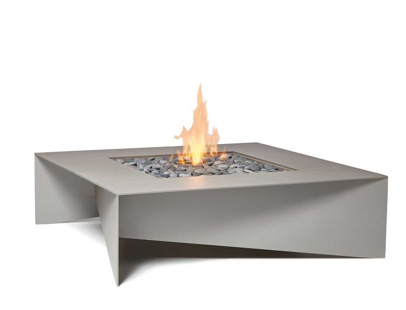 Fold outdoor fire table by Paloform 