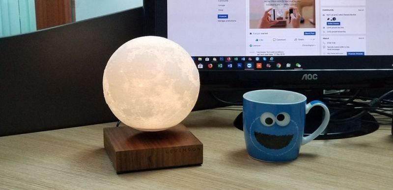 Levimoon is a Gravity-Defying Nightlight for Your Bedroom