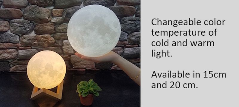 Levitating moon lamp