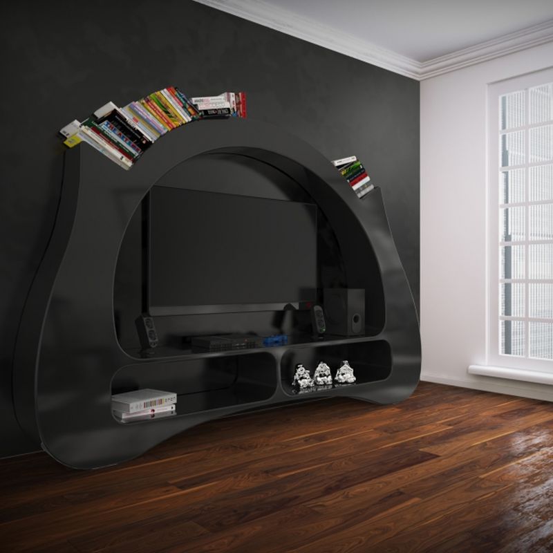 My Space media center is perfect to show off your book collection 