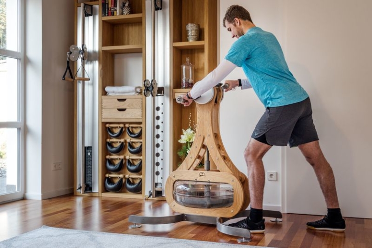 Achieve fitness level of a grinder at home with WaterGrinder