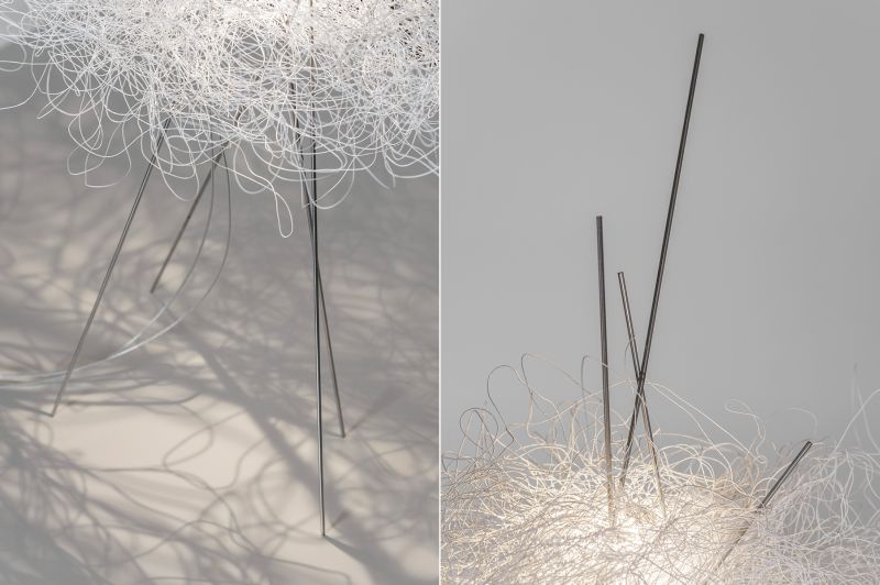 Pili lamp collection by Arturo Alvarez looks like an illuminating bird’s nest 