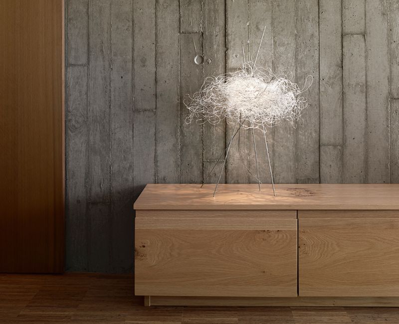 Pili lamp collection by Arturo Alvarez looks like an illuminating bird’s nest 