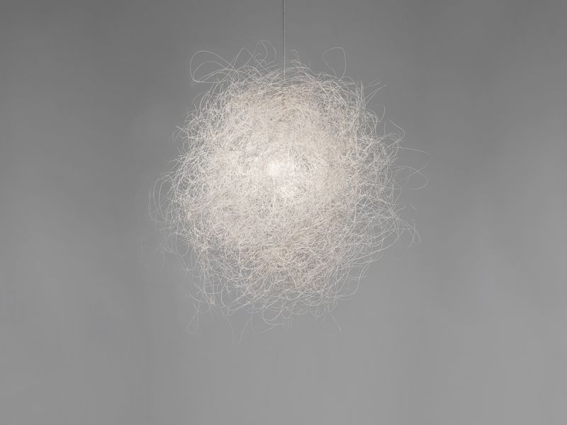 Pili lamp collection by Arturo Alvarez looks like an illuminating bird’s nest 