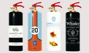 Safe-T chic fire extinguishers fit perfectly in your kitchen