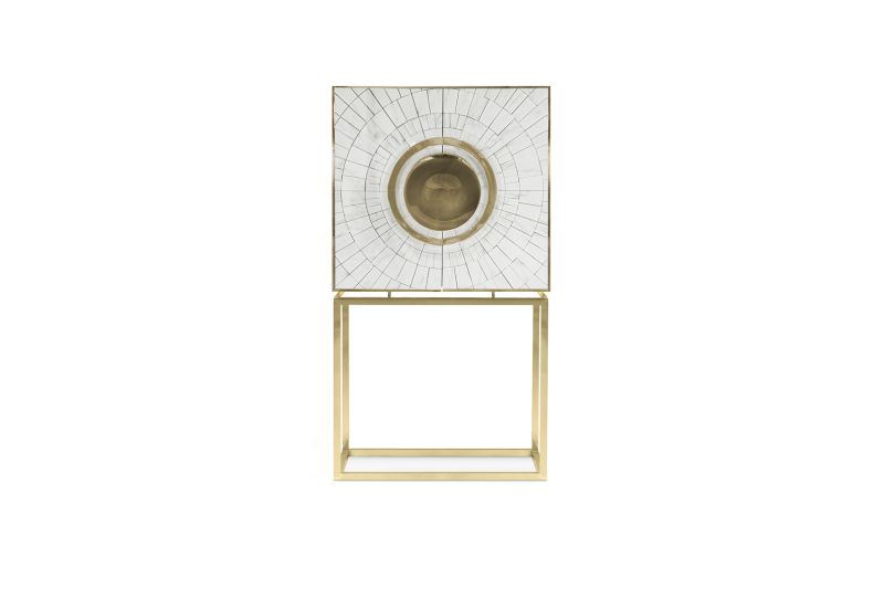 Secret luxury cabinet by Memoir feature gold leaf interiors 