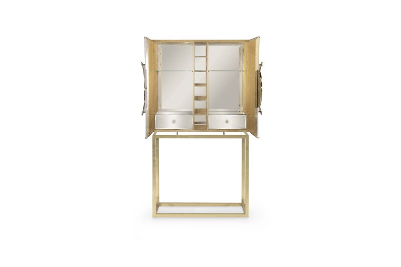 Secret luxury cabinet by Memoir feature gold leaf interiors 