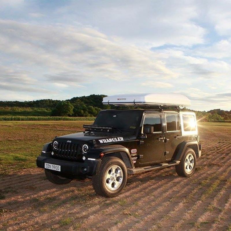 Skycamp rooftop tent by iKamper can be setup in seconds 