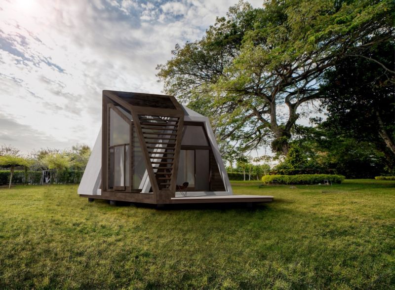 This prefab tiny home can be shipped to your desired location 