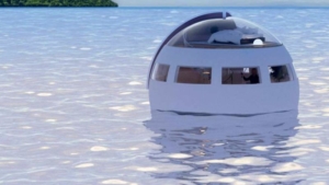 floating sleeping capsule japan