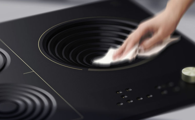 Amphi induction cooktop features shape-changing heat rings to fit woks 