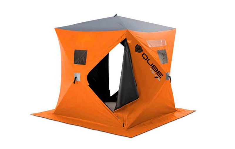 Qube quick pitch tents interconnect to expand campsite 