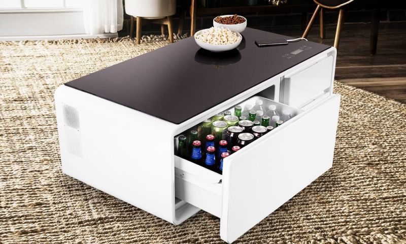 Sobro Smart Storage Coffee Table With Refrigerated Drawer