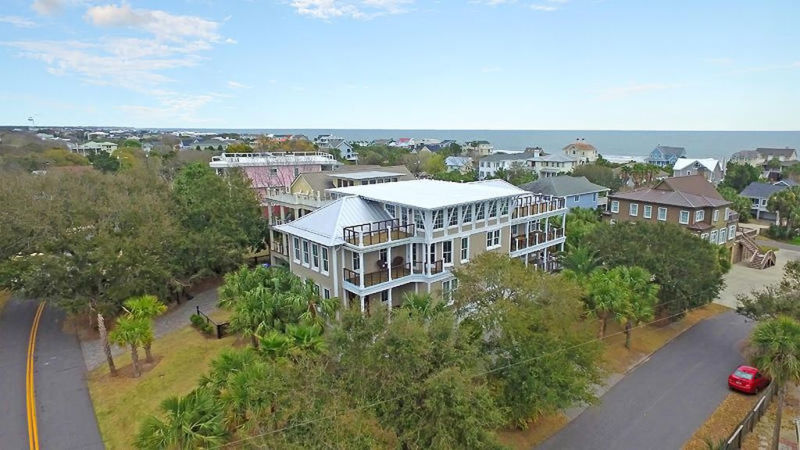 This oceanfront family home features indoor lighthouse