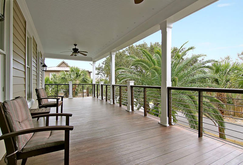 This oceanfront family home features indoor lighthouse