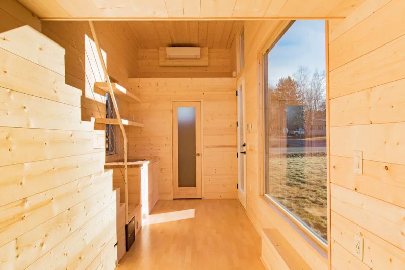 Trailer home from Escape Traveler features Shou Sugi Ban style exteriors 