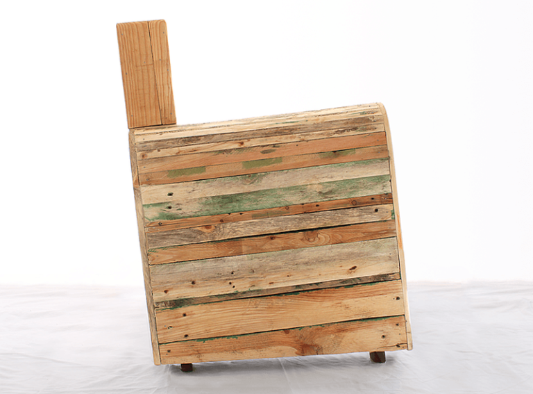 Pallet wood armchair by Redolab brings rustic charm to interiors