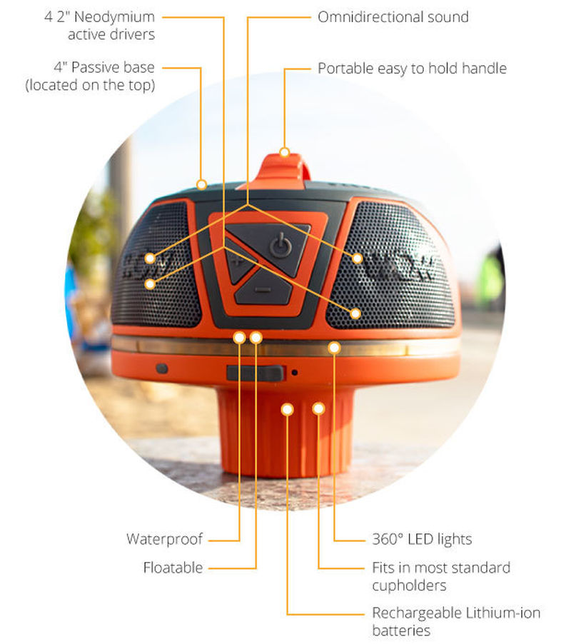 Wow-Sound outdoor speaker has 50 hours of battery life 