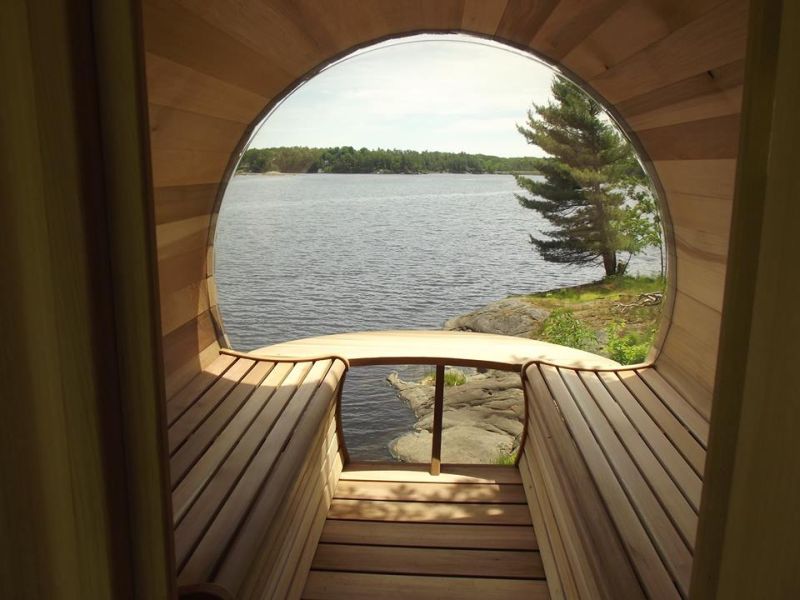 cedar barrel sauna