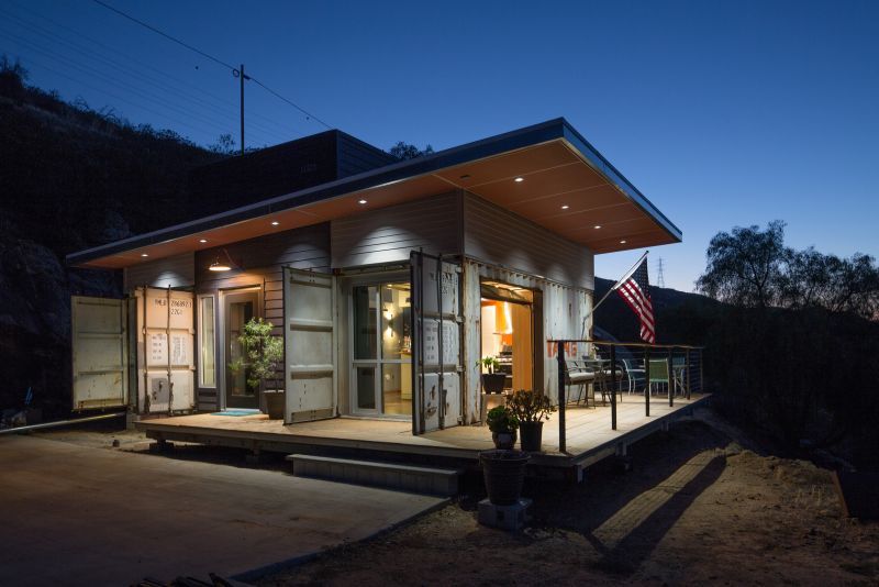 A Rustic Shipping Container Home