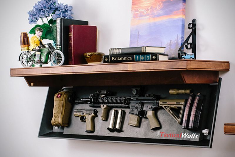 Hidden wall shelves by TacticalWalls
