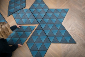 Jizsaw modular rugs by Ingrid Külper of Mattahari