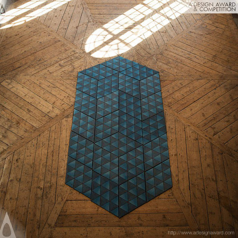 Jizsaw modular rugs by Ingrid Külper of Mattahari 