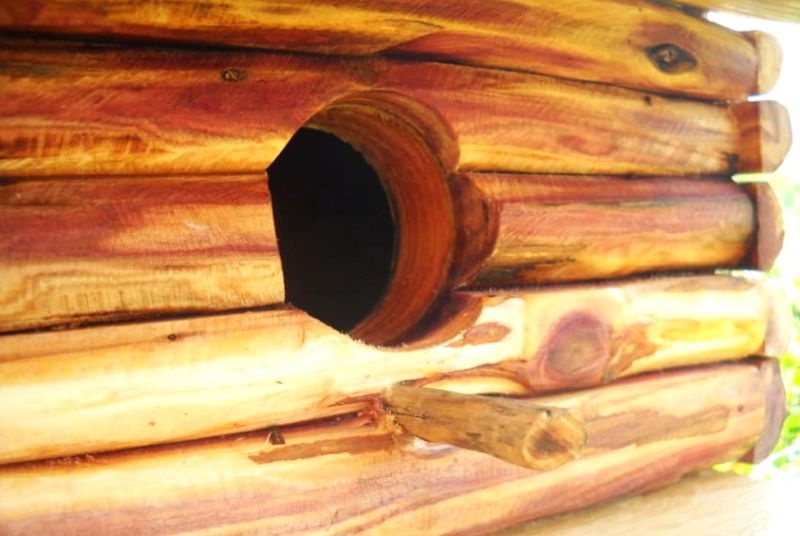 Log Cabin Bird House