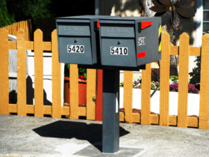 Mail Boss mailbox with anti-pry latch protects your identity from mail thieves