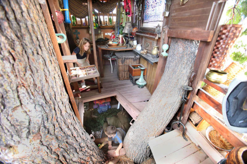 Pirate ship-themed treehouse in Casa Grande