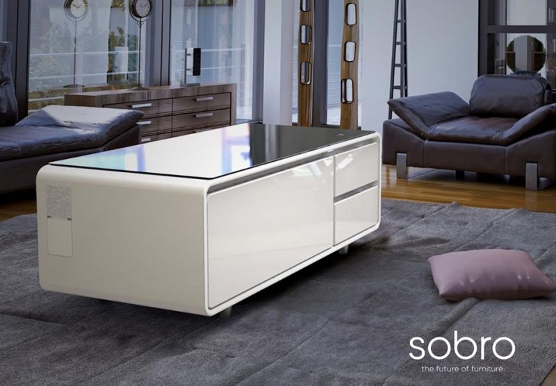 Sobro Smart Storage Coffee Table With Refrigerated Drawer