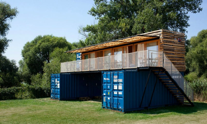 Shipping container hotel by Artikul architects can be moved to different locations