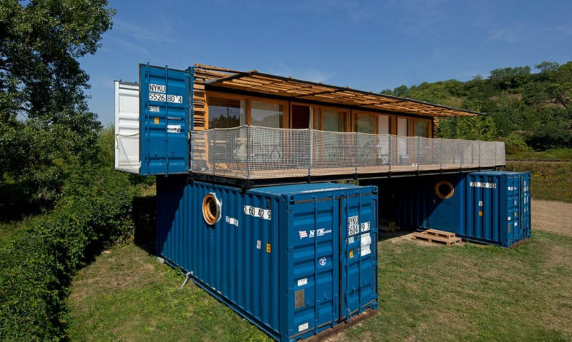 Shipping container hotel by Artikul architects can be moved to different locations