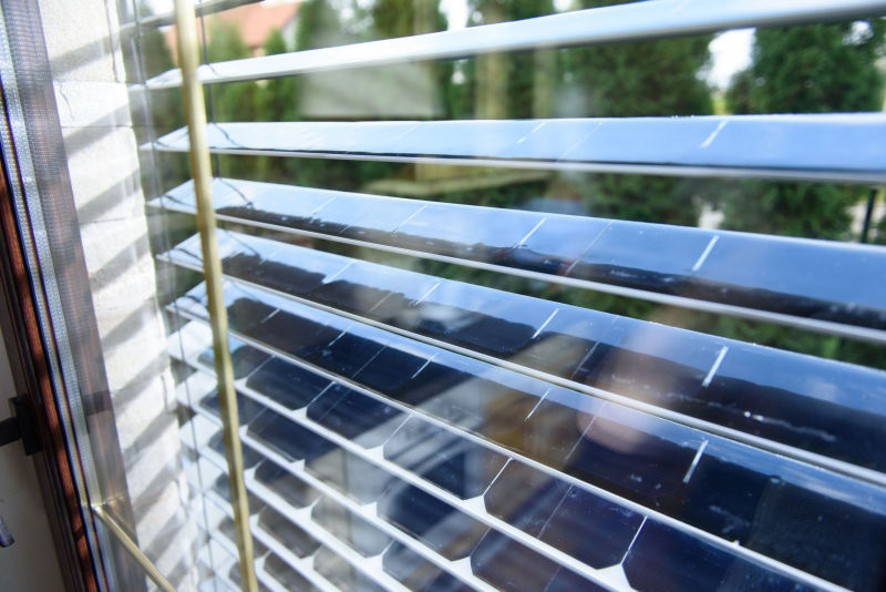 SolarGaps solar blinds filter sunlight while generating green energy