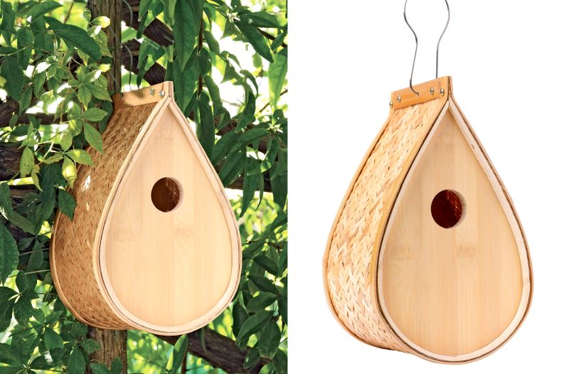 Woven Bamboo Birdhouse