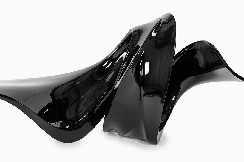 Zaha Hadid and leblon delienne's glossy table